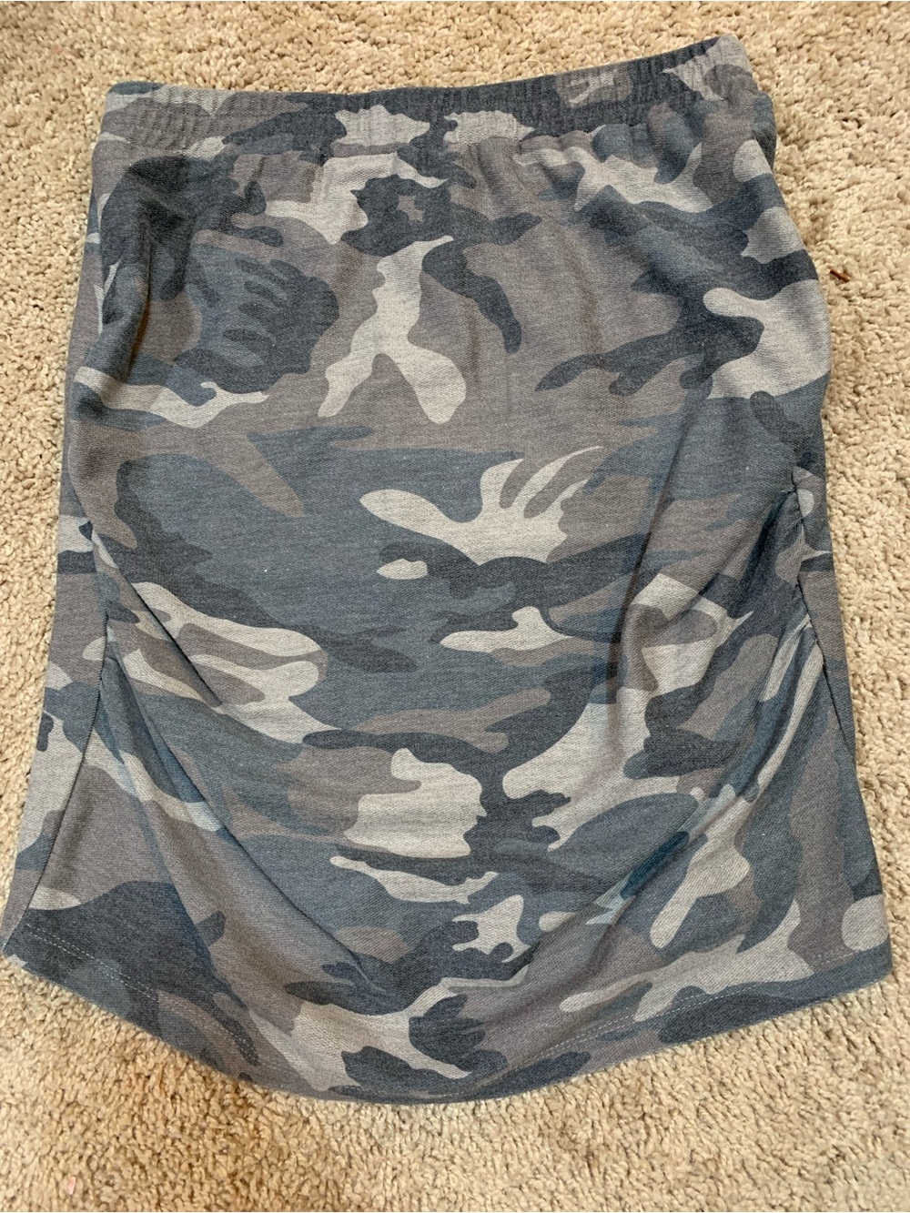 Women's Camo Skirt - Casual Stretch Pull-On